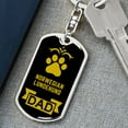 thumbnail image 6 of Norwegian Lundehund Keychain Stainless Steel or 18k Gold, 6 of 10