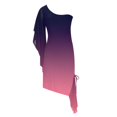 thumbnail image 5 of SMihono Robe d'Été Boho pour Femmes Grande Taille Mode Décontractée Sans Manches une Épaule en Chiffon Coupe Ajustée, 5 of 5