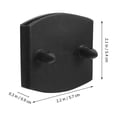 thumbnail image 2 of unbranded 20Ud Soportes Plásticos Para Listones Repuestos Accesorios Muebles Color Negro, 2 of 6