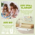 thumbnail image 5 of Aukfa Twin Floor Bed for Kids Children, Wood Montessori Bed Frame with Safety Guardrails and Door, Natural, 5 of 8