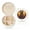 White, variant on Sunset Flower Meditating Raccoon Print Portable Jewelry Box,Round Mini Leather Travel Jewelry Case,Small Travel Jewelry Organizer,Jewelry Holder for Ring Necklace Earring for Women Girls-White