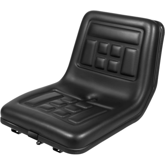 Universal Tractor Seat Black Tractor Seat Forklift Seat Adjustable PVC Leather Seat Skid Steer Seat for Dumper Mower Forklift