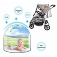 thumbnail image 4 of JTWEEN Universal Stroller Rain Cover Pram Pushchair Stroller Waterproof Windproof EVA The Weather Shield with Eye Screen for Pushchair Stroller Buggy Pram Baby Travel, 4 of 8
