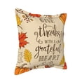 thumbnail image 2 of Bingfone Decorative Pillow Covers 20"X20" Thanksgiving With A Grateful Heart Couch Pillow Cases Modern Farmhouse Covers For Couch Sofa Bed, 2 of 9