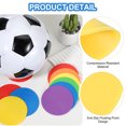 thumbnail image 3 of Uxcell Spot Markers 4 Inch, Non-Slip Floor Dots Agility Markers Flat Field Cones Poly Dots, Yellow 12 Pcs, 3 of 7