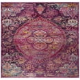 thumbnail image 2 of SAFAVIEH Crystal Charlene Oriental Area Rug, Fuchsia/Purple, 7' x 7' Square, 2 of 10