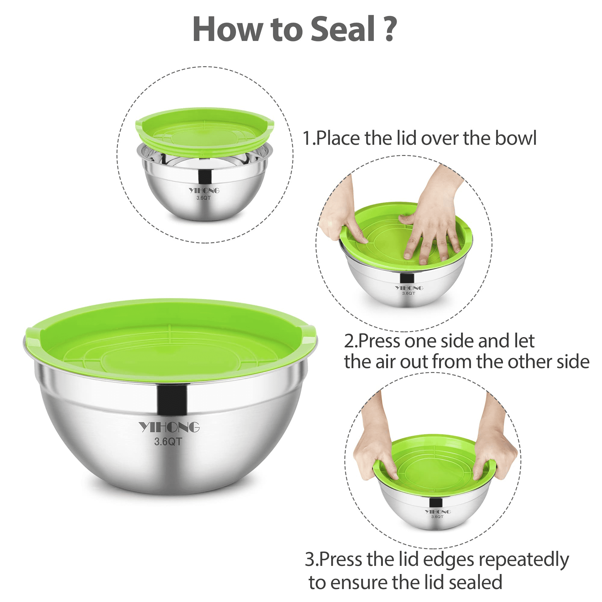 Oversized All-Purpose Stainless Steel Bowl for Home & Commercial, 16 Qt, 15  L, Made in Korea, Premium Stainless Steel, No Dulling & Rusting, For