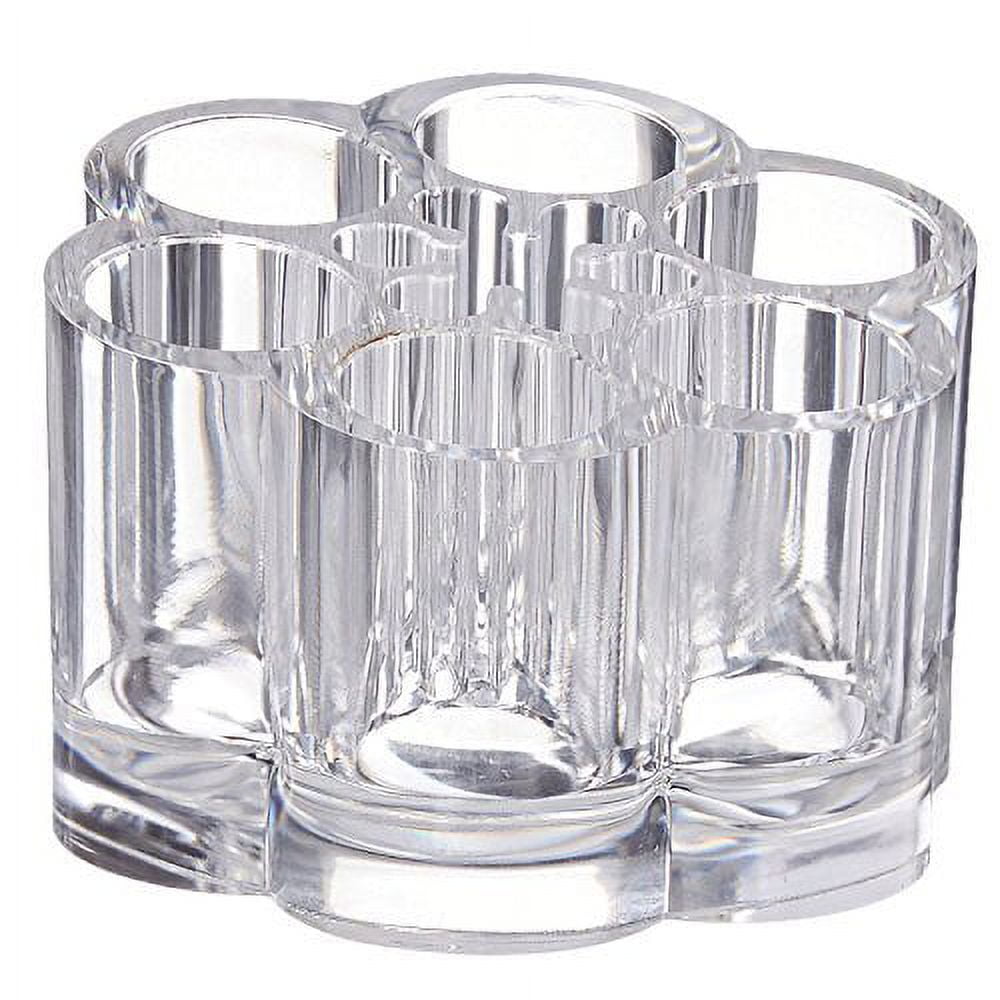 ERROR Set of 2 Clear Acrylic Cosmetics , Jewelry and Makeup Organizer Brush Holder with 12 Spaces KT00009