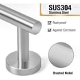 thumbnail image 4 of Brushed Nickel 18 Inch Towel Bar for Bathroom, SUS304 Stainless Steel Bathroom Towel Rack Wall Mounted, Modern Home Decor Bath Towel Holder with Hardware Accessories (Total Length 19.8 Inch), 4 of 6
