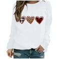thumbnail image 1 of Sweat-Shirt Décontracté Imprimé Cœur pour la Saint-Valentin, 1 of 3