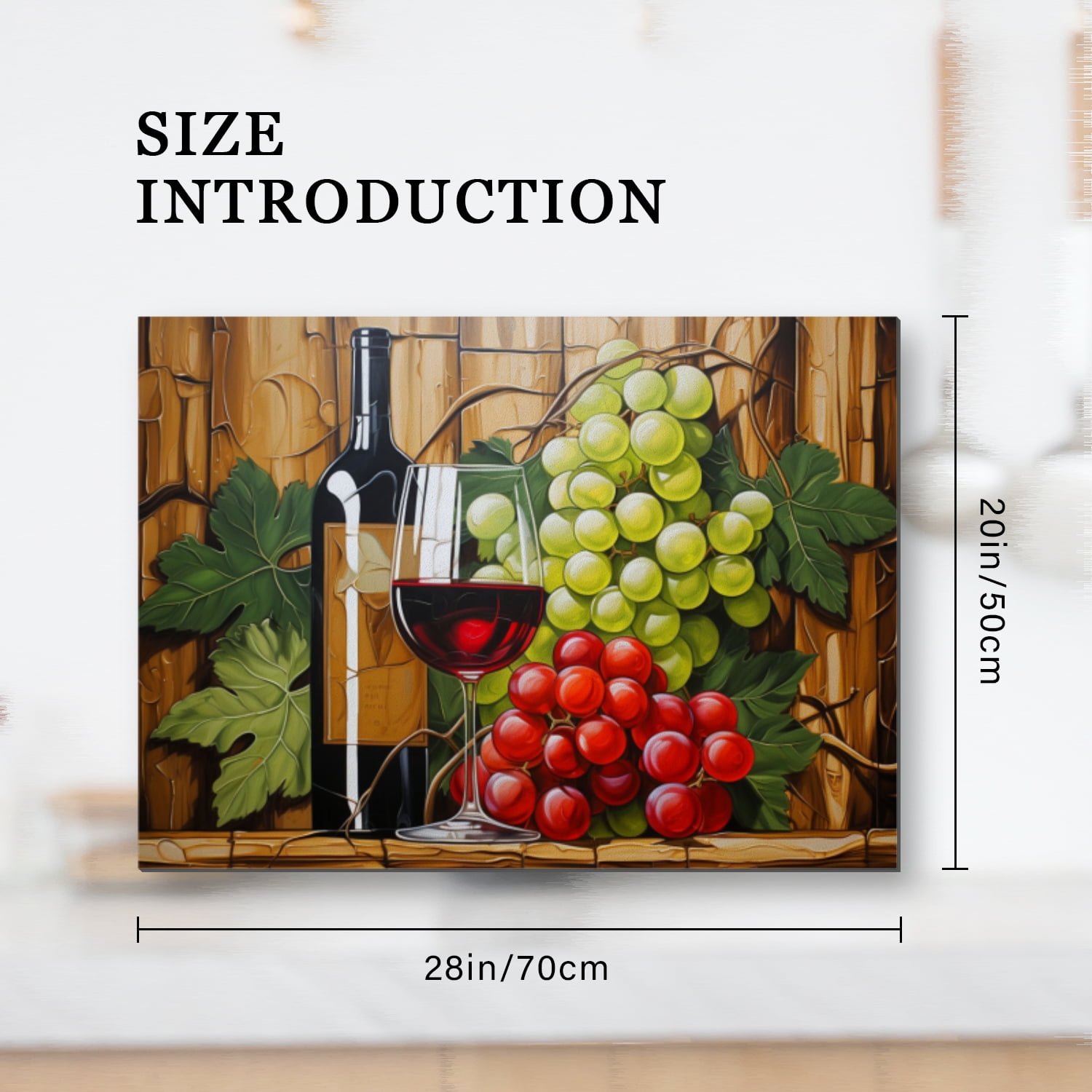 Square Cover for Stove Top Electric Flat Top, Wine Bottle With Glass And Grapes, Glass Stovetop Cover, Decorative Cooktop Mat for Kitchen RV (28×20 Inch)