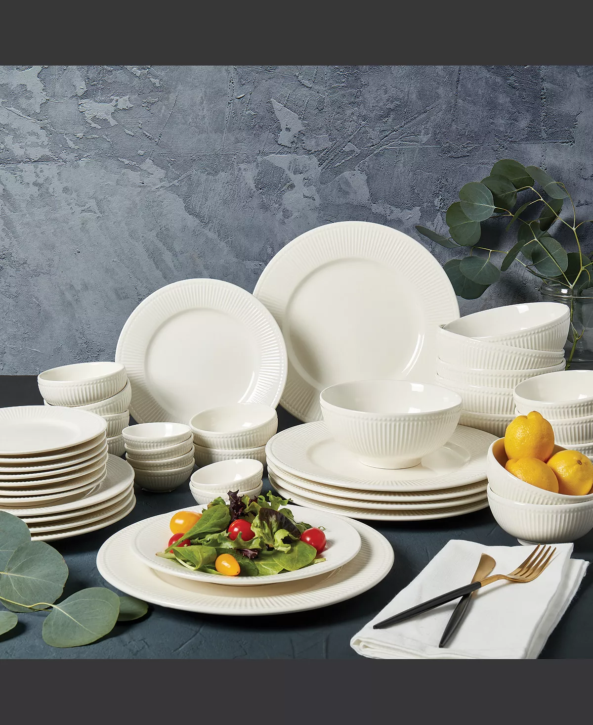 Inspiration by Denmark Fiore 42 Pc. Dinnerware Set, Service for 6