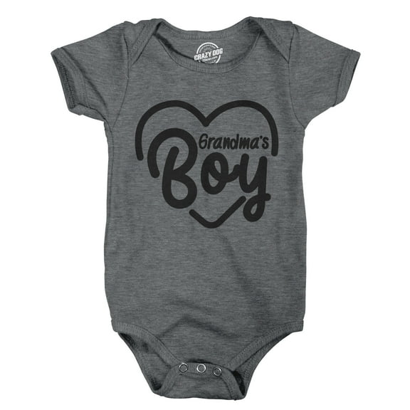 Creeper Grandmas Boy Baby Bodysuit for Newborn Grandson