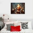 thumbnail image 4 of Nawypu  Santa Claus Holiday Retro Poster Canvas Wall Art Print Room Wall Decor Bedroom Aesthetic Living Room Decor Christmas Gift, 4 of 4