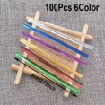 thumbnail image 3 of Cello Cellophane Treat Bags, 8 X 12 Inches Big OPP Clear Plastic Bags For Bakery, Popcorn, Cookies, Candies, Dessert with 6 Colors Twist Ties(100 Pieces Bags + 100 Pieces Twist Ties) (100, 8 X 12), 3 of 8