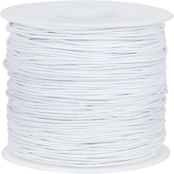 AUQ Stretchy Bracelet String,328 Feet 1mm Elastic String Pony Bead String