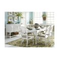 thumbnail image 2 of Bowery Hill Transitional Wood Dining Table in Oyster White, 2 of 4