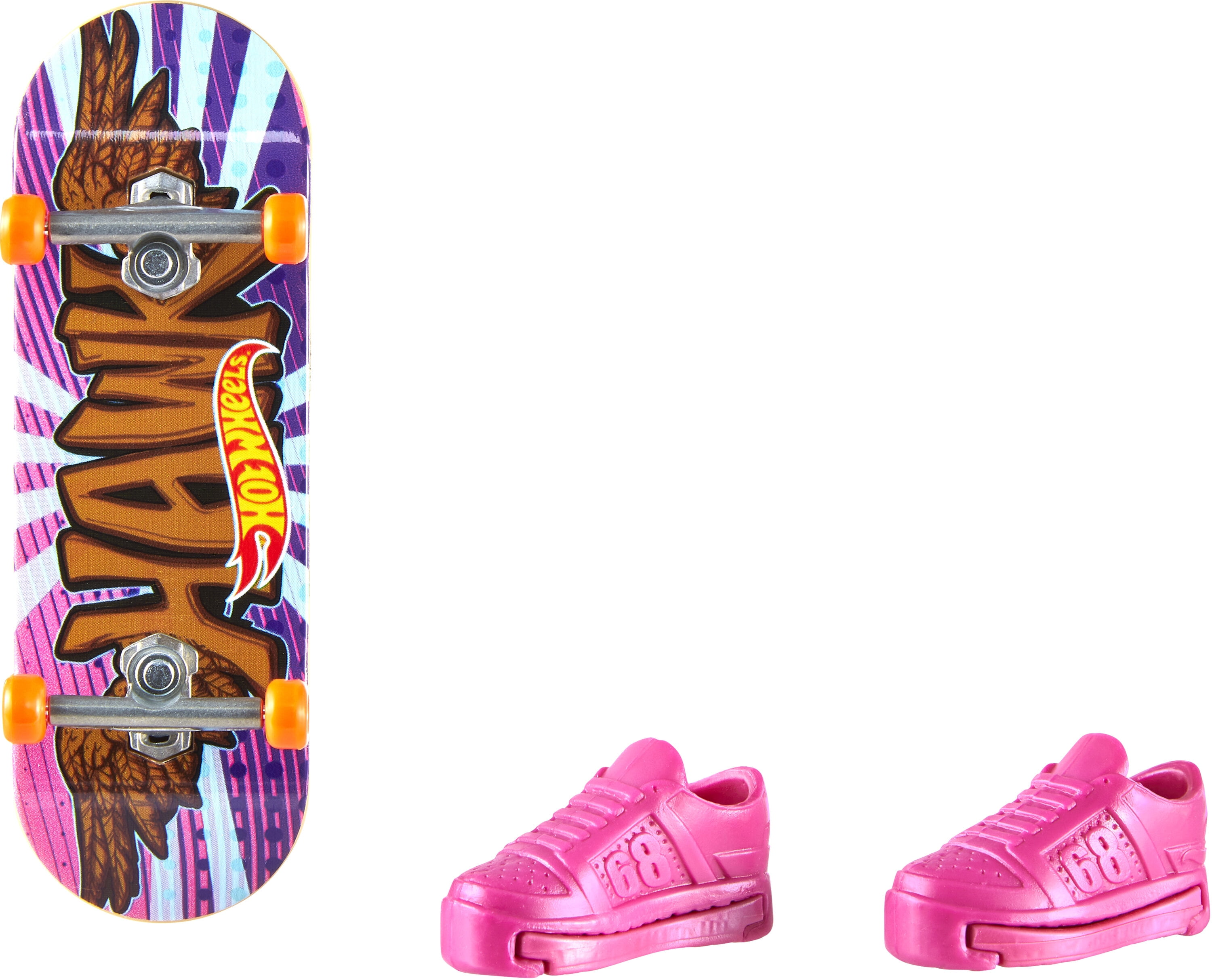 Hot Wheels Skate Tony Hawk Fingerboard & Skate Shoes, Toy for Kids (Styles May Vary)