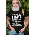 thumbnail image 4 of Men's Funny Father's day Grandpa Dad T-shirt too old to fight sarcastic tshirt, 4 of 6