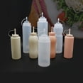 thumbnail image 4 of QIFEI Plastic Squeeze Squirt Condiment Bottles with Twist On Cap Lids - Top Dispensers For Ketchup Mustard Mayo Hot Sauces Olive Oil - Bulk Clear Bpa Free Bbq Set Clear, 4 of 4
