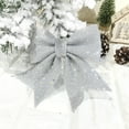 thumbnail image 3 of Christmas Bow Large Truck Red Black Plaid Burlap Wired Bow for Christmas Wreath, Xmas Party, Christmas Tree, Presents, Stair, Door, Indoor Outdoor Wall Decorations, 3 of 6