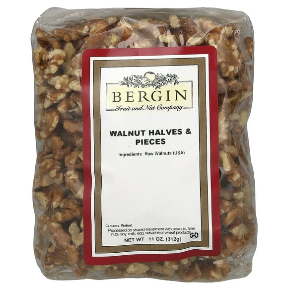 Bergin Fruit and Nut Company Walnut Halves and Pieces, 11 oz (312 g)