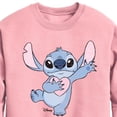 thumbnail image 2 of Disney - Lilo & Stitch - Stitch Hearts You - Toddler & Youth Crewneck Fleece Sweatshirt, 2 of 4