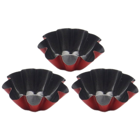 CRILSTYLEO Household Baking Mold 3Pcs 6.5X2.8In High-Carbon Steel
