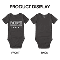 thumbnail image 3 of If You Think Im Cute, You Should See My Godfather Cute Baby Girl Boys Romper Jumpsuit, 3 of 5