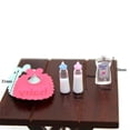 thumbnail image 2 of 1:12 Dolls House Miniature Baby Bottles Shampoo Bibs Set Nursery Accessory Gift, 2 of 6