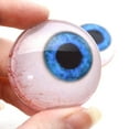 thumbnail image 2 of Blue Side Glance Human Glass Eyes, 2 of 11