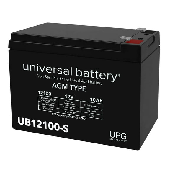 12V 10Ah Scooter Battery Replaces Vision CP12100S F2, CP 12100S F2