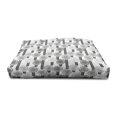 thumbnail image 3 of Floral Pet House, Abstract Creative Doodle Style Blossoms and Striped Leaf, Outdoor & Indoor Portable Dog Kennel with Pillow and Cover, 5 Sizes, Pale Grey White, by Ambesonne, 3 of 4