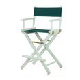 thumbnail image 1 of Casual Home 24" Director's Chair White Frame with Hunter Green Canvas, Counter Height, 1 of 2