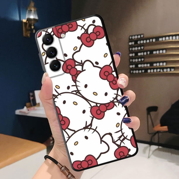 Sanrio-funda de silicona para móvil, carcasa de Hello Kitty para Samsung Galaxy S21 Plus S23 Ultra 5G S22 S20 FE S10 S10e S8 S9 S7 S20FE xuanjing unisex