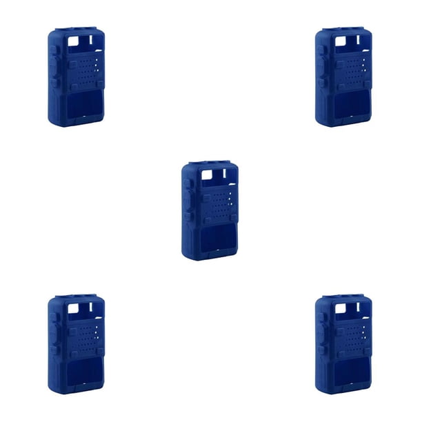 Funda de silicona Injueey para Walkie Talkie UV-5R Color Azul
