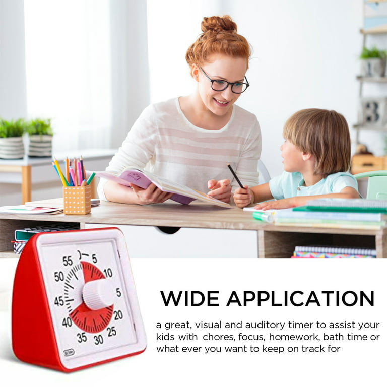 60-minute Visual Timer, Classroom Countdown Clock, Silent Timer For Kids  And Adults