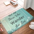 thumbnail image 4 of Pofeuu Not All Those Who Wander Are Lost1 Print Flannel Doormats Rug16"x24"Rug Washable Doormats Indoor Outdoor Rugs for Layered Front Door Mats, Porch, Kitchen, Entryway, 4 of 7