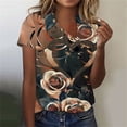 thumbnail image 2 of Black Summer Tops for Work Shirts for Women Trendy 2025 Graphic Tees Vintage 90S, 2 of 5