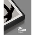 thumbnail image 2 of SHENIFY Black Abstract Wall Art 16x24in3pcs Black Framed Decor Duotone Minimal Dark Brush Stroke Prints Shapes Illustrations Modern Art Decorative Ready To Hang, 2 of 5