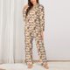 thumbnail image 2 of Balery Cute Puppy Conjunto de Pijama con Estampado para Mujer, Conjunto de Dos Piezas con Manga Larga, Ropa de Dormir Suave con Bolsillos, Pijamas Cómodos-Medium, 2 of 7