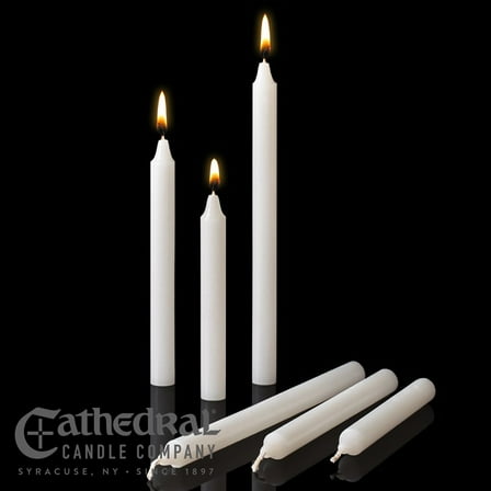 Congregational Candles-18's-Stearine (17/32" x 7") (Pack Of 100)