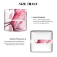thumbnail image 5 of Gukieu Flamingo Print Leather Tissue Box, PVC Waterproof Velcro Opening and Closing Square Tissue Box Holder, Suitable for Home and Office Decoration, 5 of 7