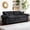 Black, variant on 84" Comfy Chenille Sofa Small Modern 2-Seater Deep Seating Sofa Upholstered Couch with 2 Throw Pillows Pocket Springs& Memory Foam for Living Room Apartment Office Lounge