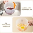thumbnail image 3 of Mixing Bowl with Pour Spout, Large Capacity Measuring Cup Beating Eggs Bowls, 1000ml Plastic Measuring Cup Egg Beating Bowl, Oil Fat Separator with Filter and handle for Cooking and Baking, 3 of 5