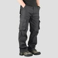 thumbnail image 2 of Cllios Cargo Pants for Men Slim Fit Outdoor Hiking Trousers Work Pants Comfortable Travel Baggy Cargo Pant with Multi Pockets 29-36, 2 of 8