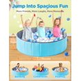 thumbnail image 3 of Piscina de bolas Hikiddy grande para niños pequeños con tapete de juego desplegable, azul, 3 of 6