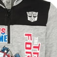 thumbnail image 4 of Transformers Optimus Prime Fleece Half Zip Hoodie Toddler to Big Kid, 4 of 5