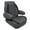 Slate / Dark Neutral, variant on Wise 3126-1890 Premier Series High Back Pontoon Reclining Helm with Flip Up Arm Rests, Slate / Dark Neutral