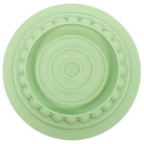 BESTYASH ABS Dog Bowl Slow Feeder with Textured Licking Pad for Pets, Light Green, and